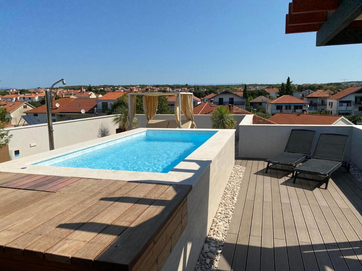 Shell Sky Luxury Penthouse With Private Pool Appartement Zadar Buitenkant foto