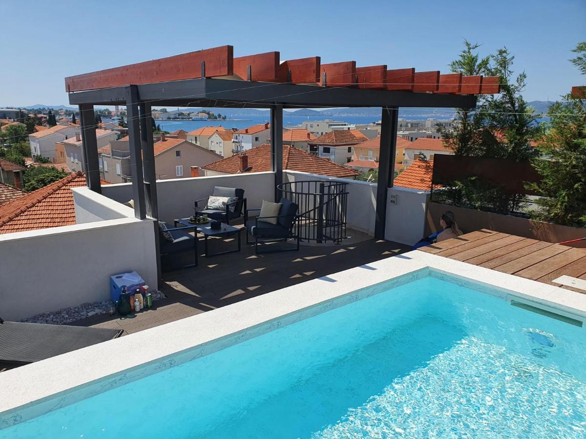 Shell Sky Luxury Penthouse With Private Pool Appartement Zadar Buitenkant foto