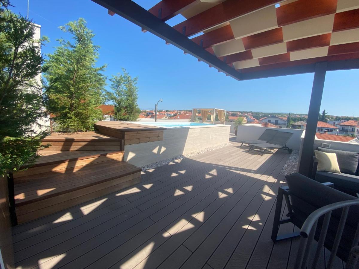 Shell Sky Luxury Penthouse With Private Pool Appartement Zadar Buitenkant foto