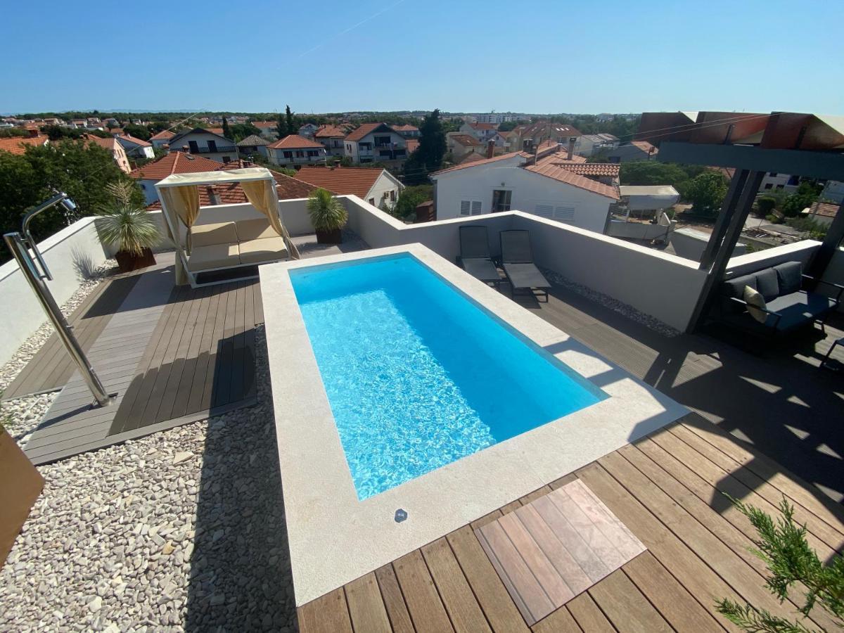 Shell Sky Luxury Penthouse With Private Pool Appartement Zadar Buitenkant foto